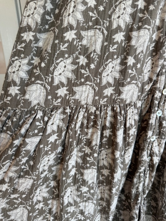 Rylee+ cru Women’s Mandi Button-Front Maxi Dress - garden green/White - Picture 6 of 7